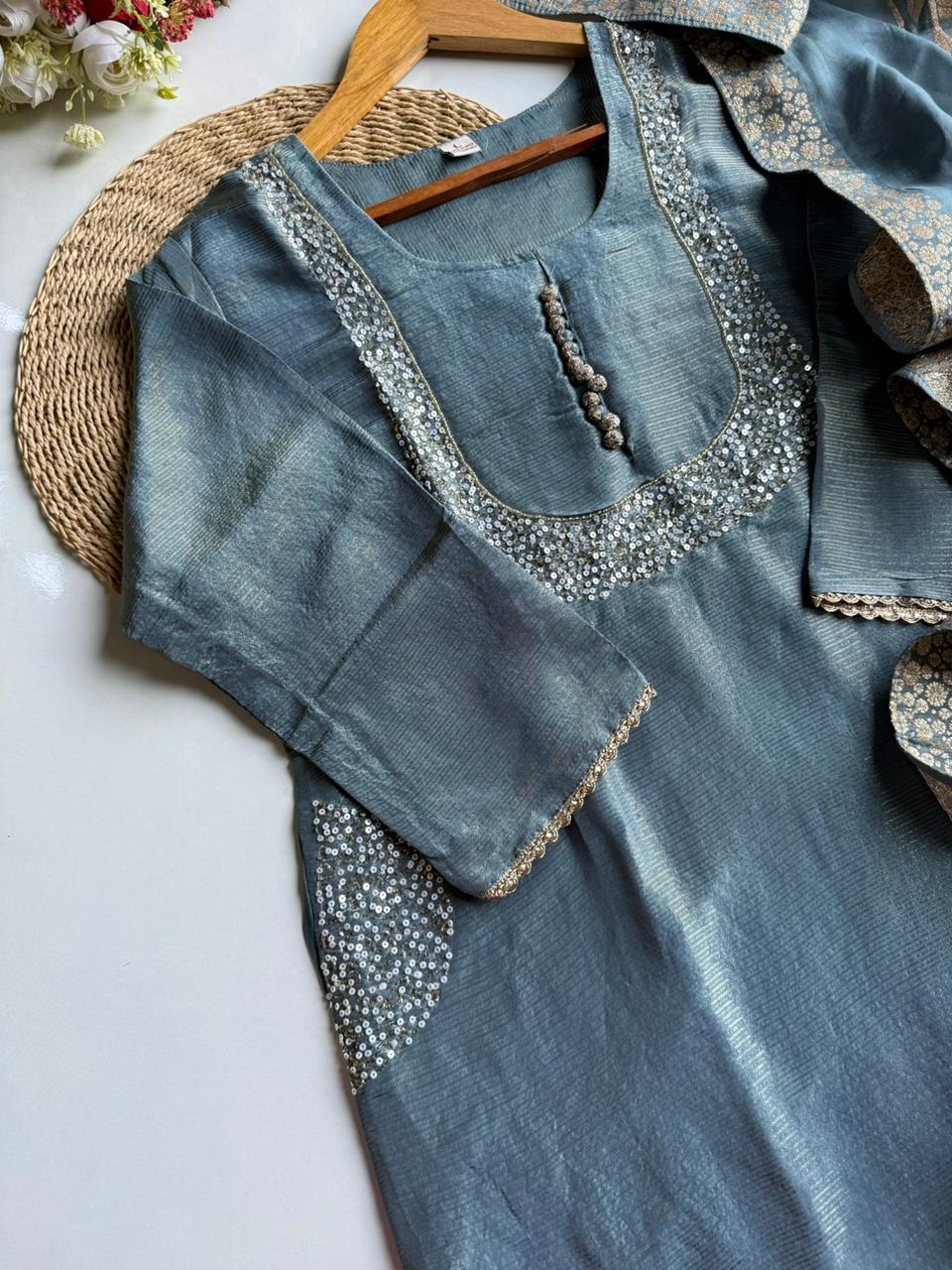 Ready-to-Stitch Silk Blend Suit
