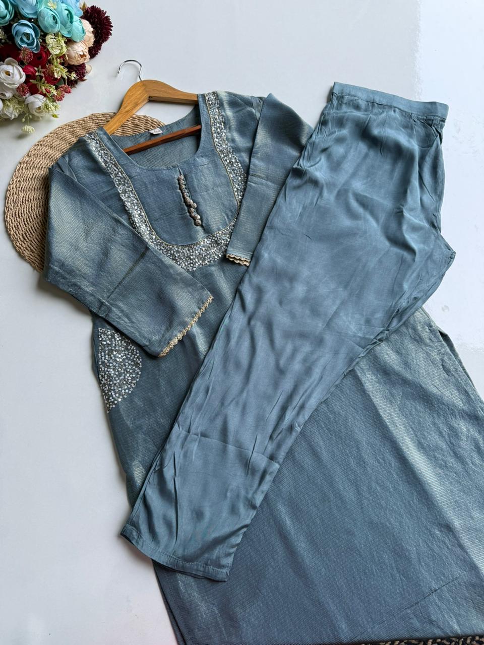 Ready-to-Stitch Silk Blend Suit