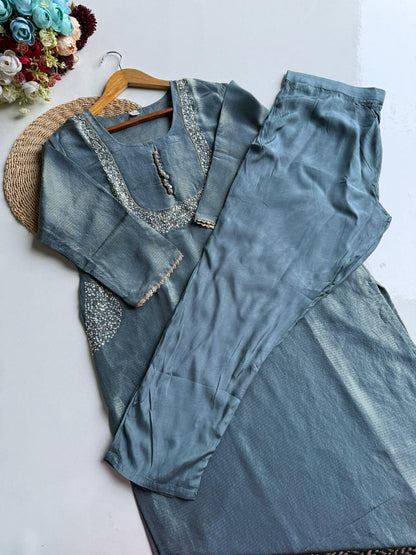 Ready-to-Stitch Silk Blend Suit