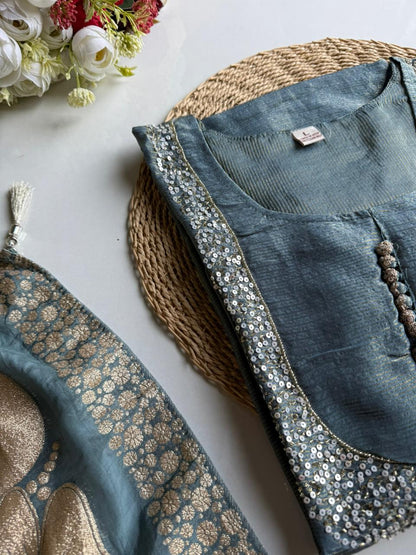 Ready-to-Stitch Silk Blend Suit